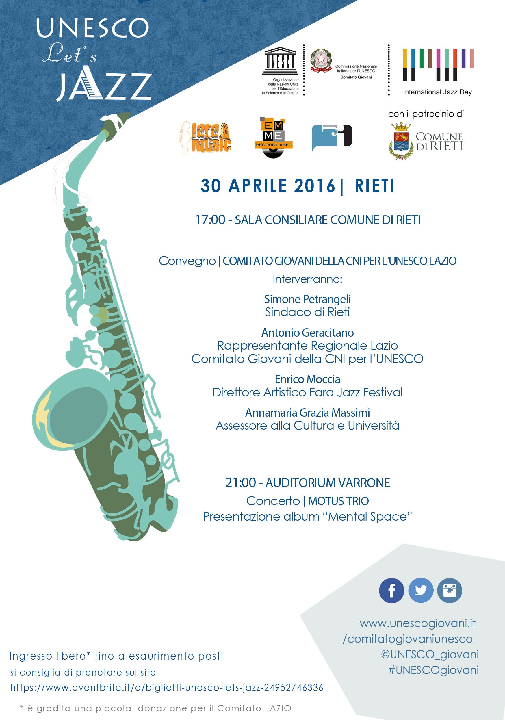International Jazz Day, Fara Music e Unesco di nuovo insieme
