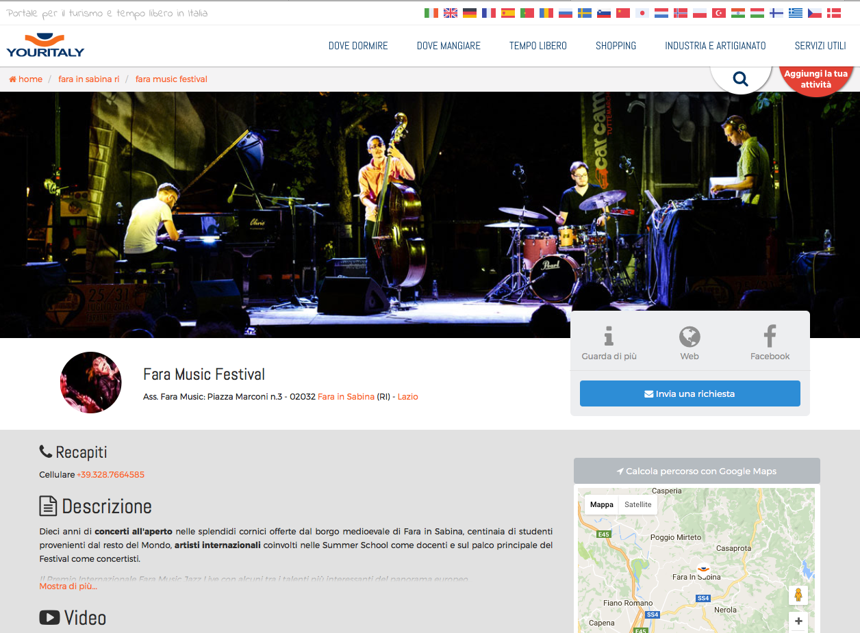 Youritaly.it nuovo partner del Fara Music Festival