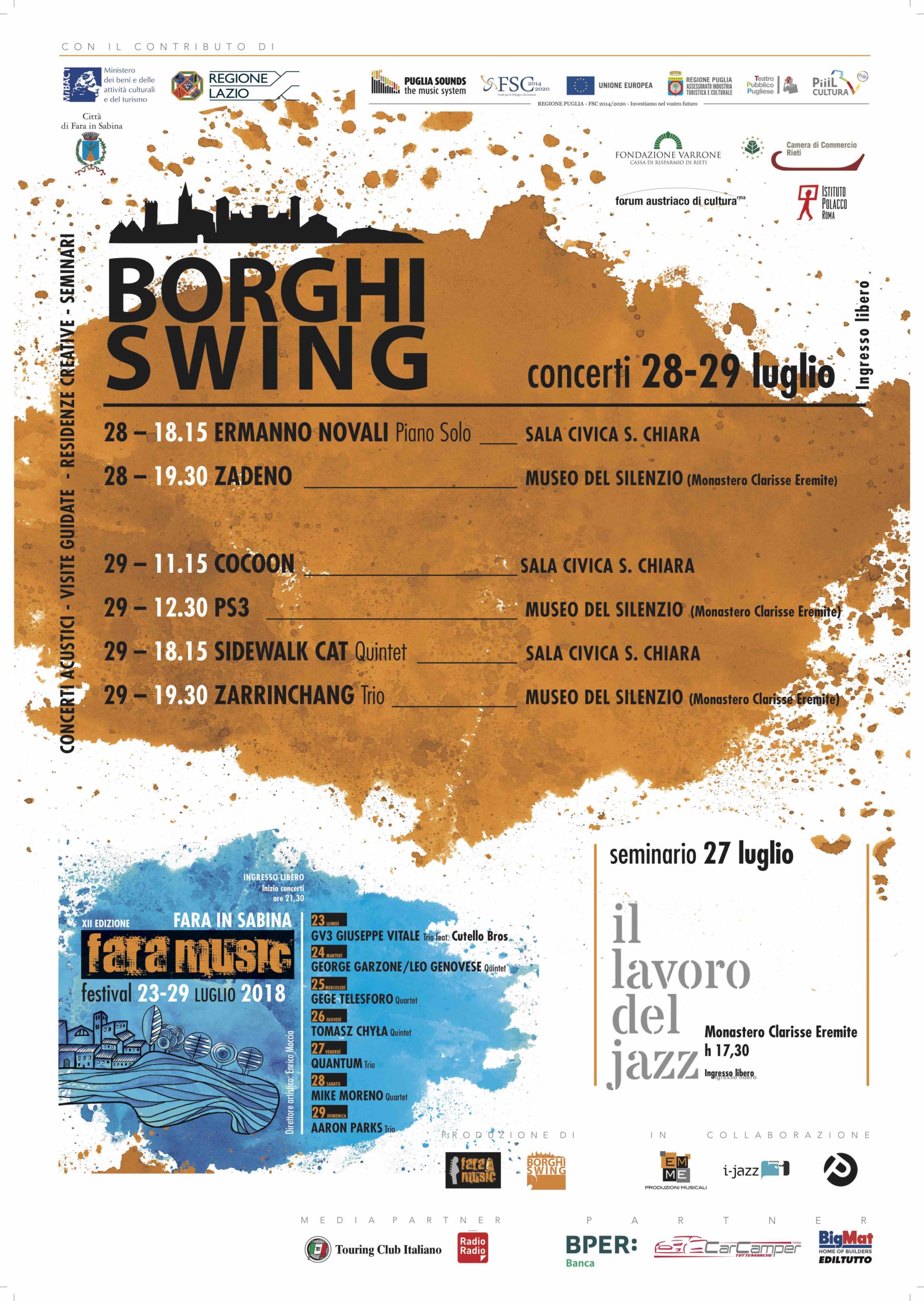 Entra nel Vivo Borghi Swing con i 6 concerti nel Borgo