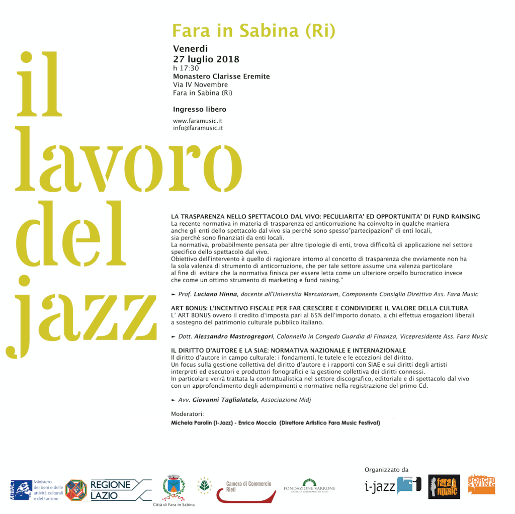 Il Lavoro del Jazz