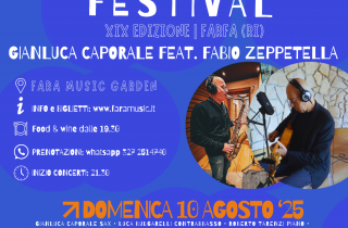 10 Agosto – Gianluca Caporale Quartet feat. Fabio Zeppetella