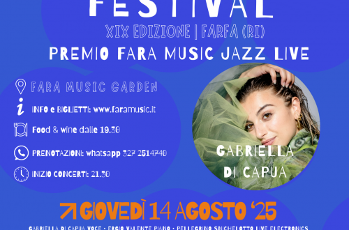 La voce che attraversa i generi: Gabriella Di Capua finalista al Premio Fara Music