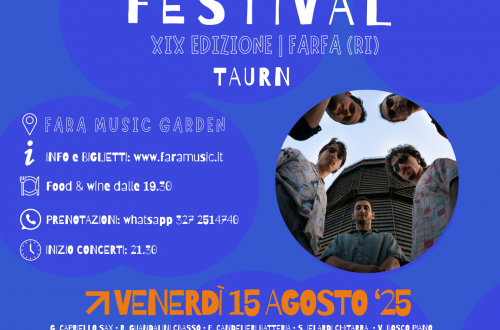 Taurn “Somewhere Cold” | Presentazione in anteprima assoluta al Fara Music Festival
