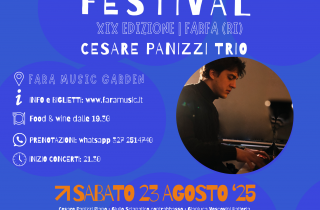Cesare Panizzi Trio | Il 23 Agosto al Garden